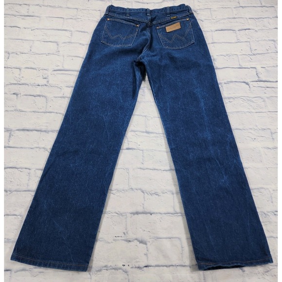 Wrangler 13MWZ Jeans MENS SIZE 33X32 Cowboy Rodeo Cut Blue Denim VINTAGE USA - Picture 6 of 10